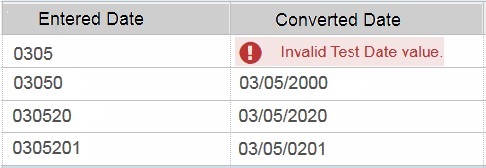 Auto Date Conversion Example